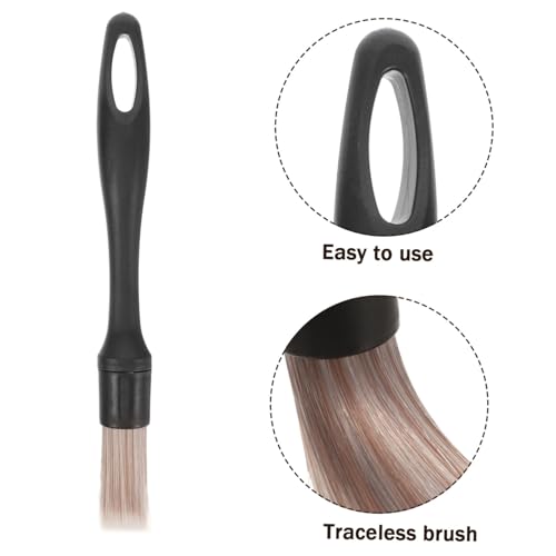 1Set Car Detailing Kit Interior Cleaner Brush Soft Bristles for Traceless Cleaning for Cars Motorcycles and More Safe for