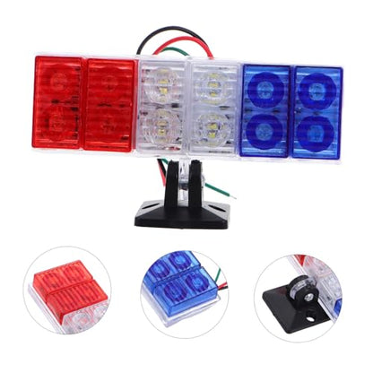 Motorcycle Strobe Light High Brightness Rear Warning Lamp for Cars Dual Tail Light for Enhanced Night Visibility and Safety