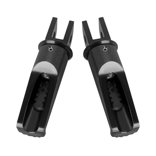 Motorcycle Footpegs Front Passenger Foot Pegs Replacement for BKING DL250 SV650 GSR600 GSR750 GSXR1000 GSXR600 GSXS1000/GT V Strom DL650 DL1000 DL650XT DL1000XT Foot Rests Pedal (black) - color: black