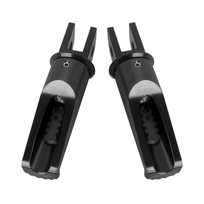 Motorcycle Footpegs Front Passenger Foot Pegs Replacement for BKING DL250 SV650 GSR600 GSR750 GSXR1000 GSXR600 GSXS1000/GT V Strom DL650 DL1000 DL650XT DL1000XT Foot Rests Pedal (black) - color: black