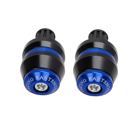 22mm 7/8'' Motorcycle Bar End Plug Sliders Universal Handlebar Grips Bar Ends Caps replacement for Honda Yamaha Suziku Kawasaki BMW Motorbike Dirt Bike(Blue) - color: Blue