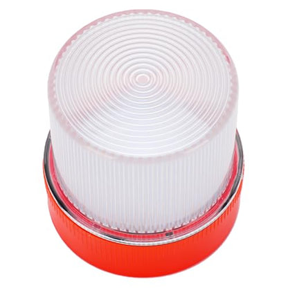 Walfront V16 Traffic Emergency Light LED Strobe Beacon with Magnetized Roof Mount and Hook for Car Motorcycle Roadside Emergencies IP67 Rainproof (Red White) - color: Red White