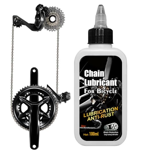 Chain Lube - 100ml Rust Proof Smooth Lubricant, Bike Chain Oil for Mountain Road Biking Cycling Maintenance Wash Cleaning Gear Brake Cable Tire Disc