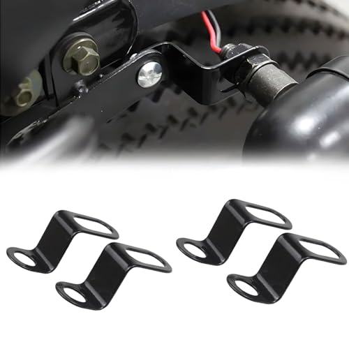 4 PCS Motorcycle Turn Signal Mounting Brackets, Motorcycle Turn Light Support Holder Stand，12mm Hole Indicator Relocation Bracket, L Shape Shock Brackets Metal Holder for Harley, Honda, Suzuki - color: 4 PCS Brackets