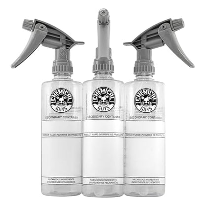 Chemical Guys ACC138 Secondary Container Dilution Bottle with Heavy Duty Sprayer, 16 oz, 3 Pack - size: 16 oz 3-Pack
