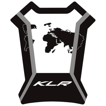KLR650 Tank PAD Front Side Tank Pad Fuel Stickers Compatible with Klr650 2022-2025 3D Gel Tank Fuel Gip Decal KLR650 Sticker Pad (White) - color: 144 White