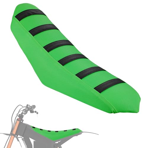 Electric Dirt Bike Seat Cover for Tutti Soleil 01,Black Stripe Non-Slip Motorcycle Cushion Cover for Tuttio Soleil01-Green - color: Green