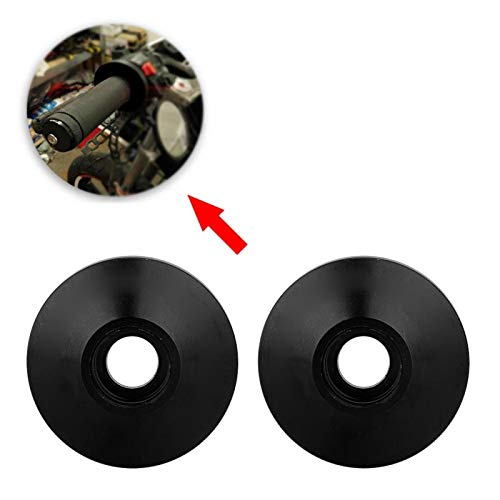 for Motorcycle 1 inch Handlebars end 1 inch 1 Pair Universal CNC Aluminum Alloy Motorcycle Handlebar Handle Bar End (Black) Motorcycle Handlebar 1" end contrappesi Moto embout