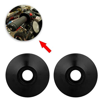 for Motorcycle 1 inch Handlebars end 1 inch 1 Pair Universal CNC Aluminum Alloy Motorcycle Handlebar Handle Bar End (Black) Motorcycle Handlebar 1" end contrappesi Moto embout