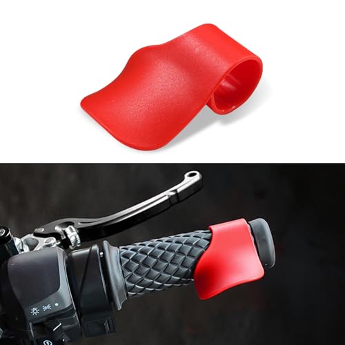 Motorcycle Cruise Control, Throttle Assist, Motorcycle Cruise Assist Grips, Car Accessories Handlebar Oil Control Rocker Rest Accelerator Assistant Universal for 7/8" Handle Bar (Red) - color: Red