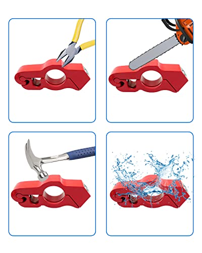 Lock Motorcycle, Heavy Duty Anti Theft Adjustable Bike Handlebar Lock with 2 Keys Protect Your Motorcycle Street ATV Red - color: Red
