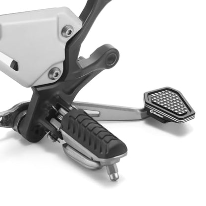 Modeer Motorcycle Rear Brake Pedal Extension Compatible with Z900 2017-2024 (NOT 2025), Ninja ZX-4R / ZX-4RR 2023-2025, Ninja ZX-6R 2015-2025 (black) - color: black, size: Modeer