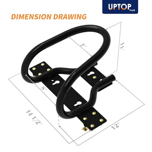 UPTOP Motorcycle Wheel Chock Steel for E-Track/X-Track System, Fits Up to 7” Wide Tires