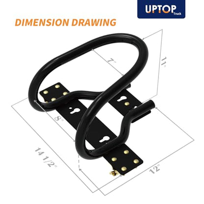 UPTOP Motorcycle Wheel Chock Steel for E-Track/X-Track System, Fits Up to 7” Wide Tires
