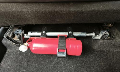 Car Fire Extinguisher Bracke,Seat Track Bracket,Adjustable Width Fits Most Vehicles
