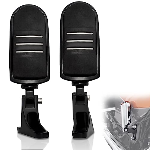 FOVPLUE Passenger Mini Footboard, Passenger Footpegs w/Mount Kit for Harley Touring 1993-2025 CVO Electra Glide Road Glide Road King Street Glide Ultra Classic Ultra Limited Revival FLH,Gloss Black#1 - color: Gloss Black Passenger Footpegs