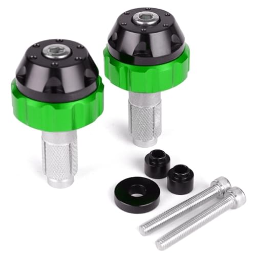 Motorcycle Cruise Control Throttle Clamp Assist End Bar Weight Handle Plug Compatible with Suzuki (Color : Green, Size : A) - color: Green