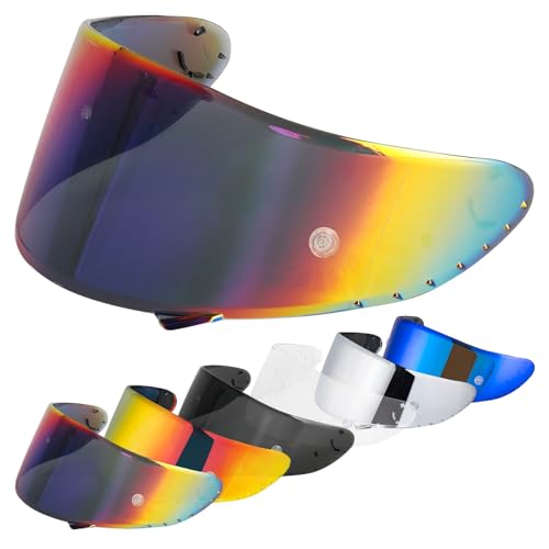VCOROS Helmet Visor Replacement for X14, X-Spirit III,X-Spirit, RF-1200,CWR-1,RF-SR Helmet Visor Shield Accessories(Photochromic) - color: Photochromic
