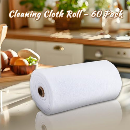 CARTMAN Roll Towel 60pk 12"x12" 180g White - color: 60pk White