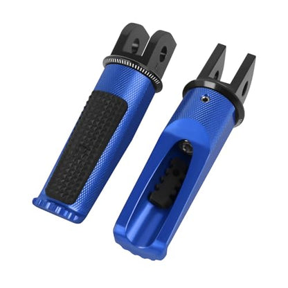 Motorcycle Footpegs Front Passenger Foot Pegs Replacement for BKING DL250 SV650 GSR600 GSR750 GSXR1000 GSXR600 GSXS1000/GT V Strom DL650 DL1000 DL650XT DL1000XT Foot Rests Pedal (blue) - color: blue
