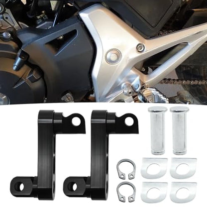 Adjustable Footpegs Highway Pegs Male Mount Foot Peg Clamp Support Extensions Bracket Replacement for Harley Davidson Sportster Dyna Softail Touring Road King Street Glide Road Glide Black