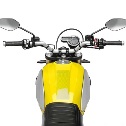 STOMPGRIP | Motorcycle Center Tank Pad Protector | Universal Fit | Pint | Waffle Clear - color: Clear