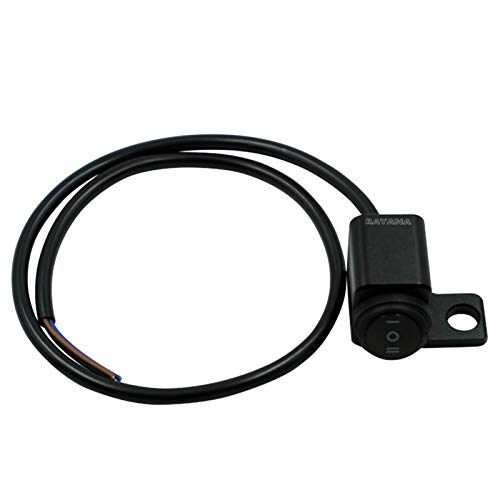 Rayana 12V Motorcycle 10mm Mirror Mount Switch Motorbike Headlight Hazard Brake Fog Lights ON-Off-ON Waterproof Switch Toggle Switch (Color : Left)