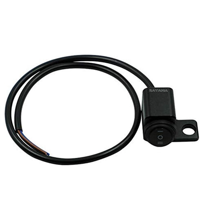 Rayana 12V Motorcycle 10mm Mirror Mount Switch Motorbike Headlight Hazard Brake Fog Lights ON-Off-ON Waterproof Switch Toggle Switch (Color : Left)