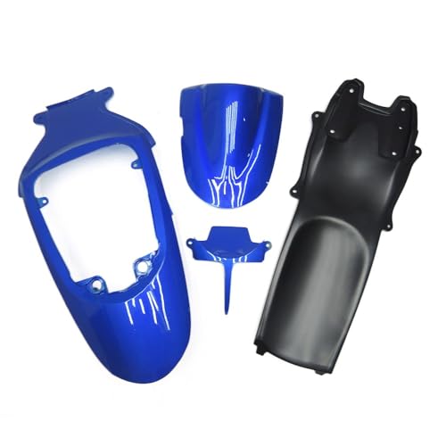 FLPRO ABS Plastic Fairing Kit Compatible for Suzuki 06 07 GSXR600 GSXR750 K6 2006 2007 GSX-R600 GSX-R750 Fairings Injection Motorcycle Body Kits Gloss Blue Black White Bodywork - color: Glossy Blue Black White