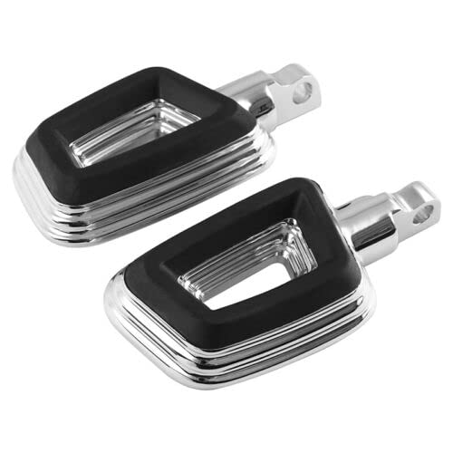 TCMT Foot Pegs Male Mount Footpegs Fit For Harley Touring Electra Glide Sportster XL - color: Chrome, size: Stype I