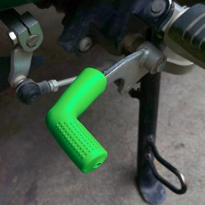 Universally Motorcycle Shifter Gear Lever Pedal Rubber Covers Antiskid Foot Peg Toe Protector Accessories - color: Blue