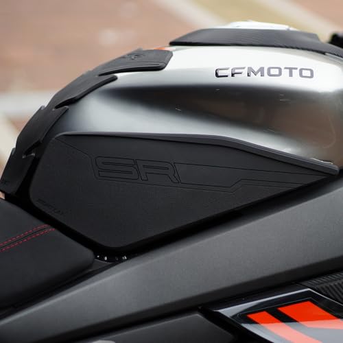 Motorcycle Tank Pad,Motorcycle Fuel Tank Protector,Gas Tank Decals Compatible With CFMOTO 450SR CF MOTO SR450 450 SR(Black) - color: Black