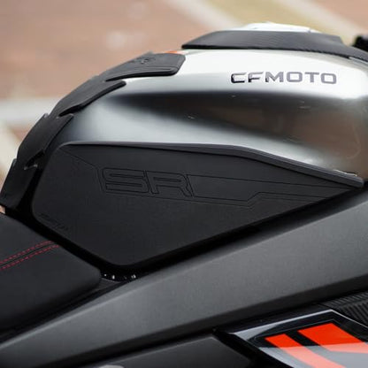 Motorcycle Tank Pad,Motorcycle Fuel Tank Protector,Gas Tank Decals Compatible With CFMOTO 450SR CF MOTO SR450 450 SR(Black) - color: Black