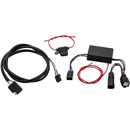 Kuryakyn 2598 Motorcycle Accessory: Plug & Play Trailer Wiring with Relay Harness for 2014-19 Harley-Davidson FLHR/Police Motorcycles with 4-Wire Trailer , black - size: 4-Wire Trailer, style: FLHR/Police Models