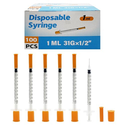 1mL - 31G - 12mm Precision Liquid Dispensing Tip, Extended Reach | Individually wrapped dispensing tools designed for precise liquid measurement and controlled sample handling. - size: 1mL-31G-12mm