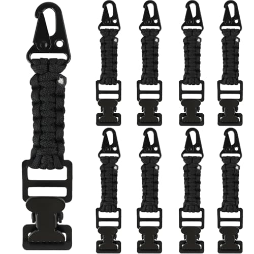 weryerker 2PCS Tactical Glove Clip Holder Anti-slip Nylon Work Glove Holder Clip, for Tactical Backpack, Tool Belt, Outdoor - color: 8pcs Black