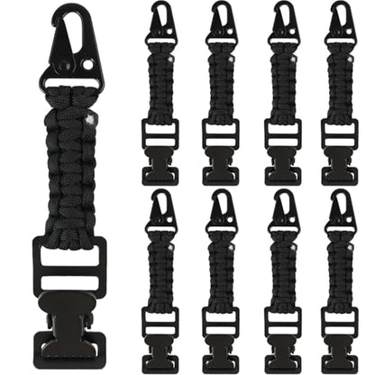 weryerker 2PCS Tactical Glove Clip Holder Anti-slip Nylon Work Glove Holder Clip, for Tactical Backpack, Tool Belt, Outdoor - color: 8pcs Black