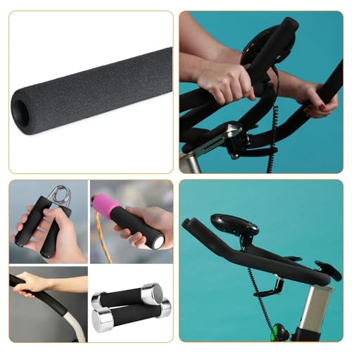 12 Inch Foam Tubing for Handle Grip Support & Pipe Insulation, 1 Inch Diameter, Non-Slip Soft Foam Sleeve, Anti-Skid Durable Grip for Fitness Equipment, Tools, Utensils & Pipes (Pack of 3)