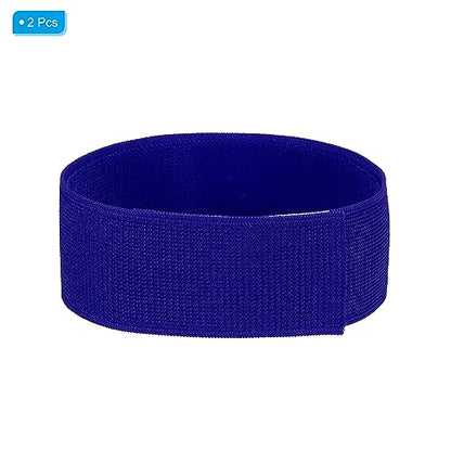 PATIKIL Boot Straps, 2 Pack Elastic Polyester Trousers Blouses Ankle Straps Pants Leg Bands with Hook and Loop for Hiking, Fishing, Hunting, 20", Blue - color: Blue, size: 20"