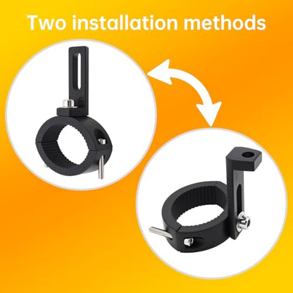 Windance Pack of 2, Light Bar Mounting Bracket, Foglight Clamp Auxiliary Light Fork Tube Clamps for Motorcycle Bicycle Scooter Mountain Bike ATV UTV (Large) - size: Large