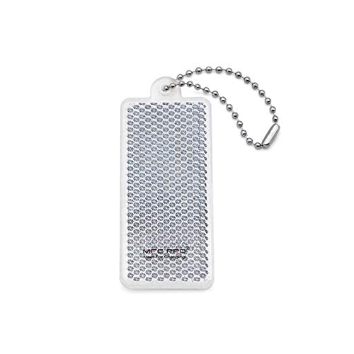 Safety Reflectors - Stylish Reflective Gear for Jackets, Bags, Purses, Backpacks, Strollers and Wheelchairs Rectangle - color: White-2-Pack