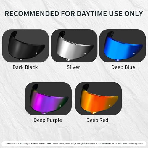 PSLER C10 Visor - C10 Tinted Visor HJ-34P Helmet Face Shield for C10 HJ 34P,Deep Blue - color: Deep Blue