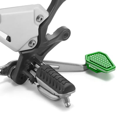 Modeer Motorcycle Rear Brake Pedal Extension Compatible with Z900 2017-2024 (NOT 2025), Ninja ZX-4R / ZX-4RR 2023-2025, Ninja ZX-6R 2015-2025 (green) - color: green, size: Modeer