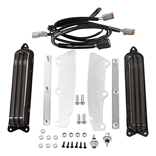 HR3 Run/Brake/Turn LED Light for Rear Fender Fascia Fit for 2014-2024 Harley Touring Road King FLHR Road Glide FLTRX Street Glide FLHX Ultra Limited FLHTK Electra Glide Standard (Smoke Lens)