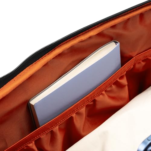 Mofun Saddlebag Liner Bags Hard Saddle Liner bag Organizer With Red Compatible with Harley Touring Street Road Electra Glide Road King 1993-2025, 2 Bags - style: Black With Orange Liner