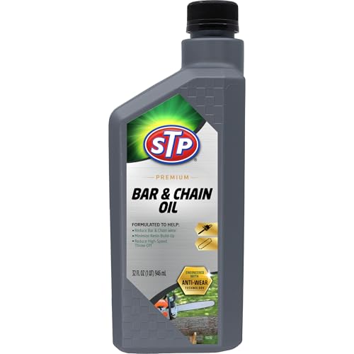 STP Premium Bar and Chain Oil, Tools and Chainsaw Oil Treatment Reduces Bar and Chain Wear, 32 Oz