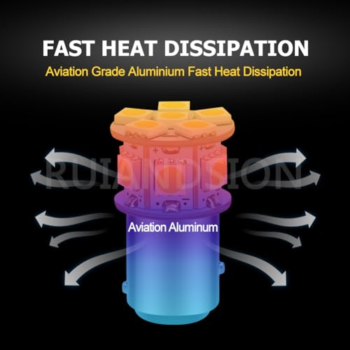 Ruiandsion 2pcs 1157 6 Volt LED Bulbs BAY15D 5050 12SMD 4300K Warm White LED Light Bulbs for Back Up Reverse Lights Brake Lights Tail Lights,Non-polarity - color: Warm White, size: 1157/BAY15D