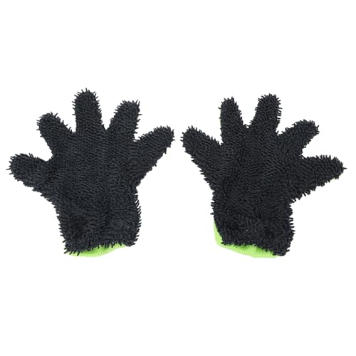 VBESTLIFE 5 Finger Car Wash Mitts, Double Sided Chenille Microfiber Cleaning Gloves for Auto Detailing Trucks Motorcycles Boats