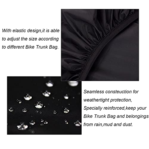 Bicycle Rear Rack Rain Cover Bike Trunk Rain Cover 100L Green - color: 80L - 100L Green, size: 80L - 100L