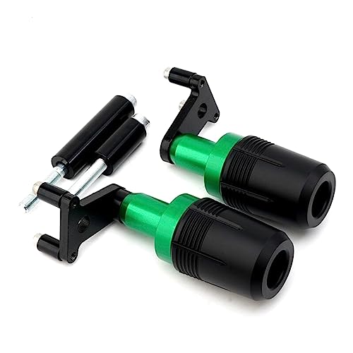 CNC Motorcycle Frame Sliders Crash Pad Falling Protection Compatible with Ninja 500 2025 Z500 SE Ninja 400 Ninja400 Z400 Z 400 2018-2023 2024 - color: CNC Green